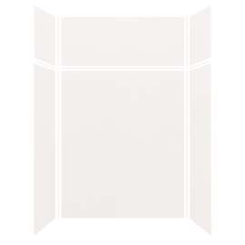 Expressions 60-in x 36-in x 96-in Glue to Wall 3-Piece Shower Kit, White, EWKX60367224-31