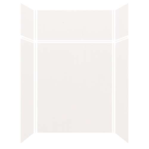 Expressions 60-in x 36-in x 96-in Glue to Wall 3-Piece Shower Kit, White, EWKX60367224-31