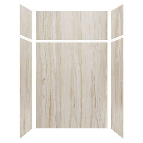 Expressions 60-in x 36-in x 96-in Glue to Wall 3-Piece Shower Kit, Sorento, EWKX60367224-43