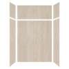 Expressions 60-in x 36-in x 96-in Glue to Wall 3-Piece Shower Kit, Bleached Oak, EWKX60367224-45