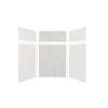 Expressions 60-in x 48-in x 96-in Glue to Wall 3-Piece Shower Kit, White / Bianca, EWKX60487224-3141