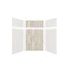 Expressions 60-in x 48-in x 96-in Glue to Wall 3-Piece Shower Kit, White / Sorento, EWKX60487224-3143