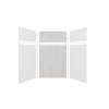 Expressions 60-in x 48-in x 96-in Glue to Wall 3-Piece Shower Kit, White / Bleached Oak, EWKX60487224-3145