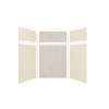 Expressions 60-in x 48-in x 96-in Glue to Wall 3-Piece Shower Kit, Cameo / Biscuit / Bleached Oak, EWKX60487224-3245
