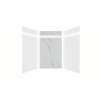 Expressions 60-in x 48-in x 96-in Glue to Wall 3-Piece Shower Kit, White / Bianca, EWKX60488412-3141