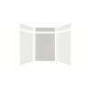Expressions 60-in x 48-in x 96-in Glue to Wall 3-Piece Shower Kit, White / Sea Fog, EWKX60488412-3144