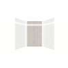 Expressions 60-in x 48-in x 96-in Glue to Wall 3-Piece Shower Kit, White / Bleached Oak, EWKX60488412-3145