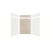 Expressions 60-in x 48-in x 96-in Glue to Wall 3-Piece Shower Kit, White / Houndstooth, EWKX60488412-3146