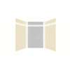 Expressions 60-in x 48-in x 96-in Glue to Wall 3-Piece Shower Kit, Cameo / Biscuit / Sea Fog, EWKX60488412-3244