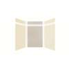 Expressions 60-in x 48-in x 96-in Glue to Wall 3-Piece Shower Kit, Cameo / Biscuit / Bleached Oak, EWKX60488412-3245