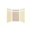 Expressions 60-in x 48-in x 96-in Glue to Wall 3-Piece Shower Kit, Cameo / Biscuit / Houndstooth, EWKX60488412-3246