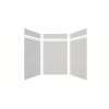 Expressions 60-in x 48-in x 96-in Glue to Wall 3-Piece Shower Kit, Sea Fog, EWKX60488412-44