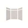 Expressions 60-in x 48-in x 96-in Glue to Wall 3-Piece Shower Kit, Bleached Oak, EWKX60488412-45