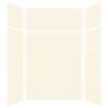Expressions 60-in x 48-in x 96-in Glue to Wall 3-Piece Shower Kit, Cameo / Biscuit, EWKX60487224-32