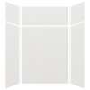 Expressions 60-in x 48-in x 96-in Glue to Wall 3-Piece Shower Kit, Grey, EWKX60487224-39
