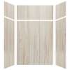 Expressions 60-in x 48-in x 96-in Glue to Wall 3-Piece Shower Kit, Sorento, EWKX60487224-43