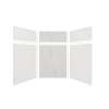 Expressions 60-in x 60-in x 96-in Glue to Wall 3-Piece Shower Kit, White / Bianca, EWKX60607224-3141