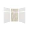 Expressions 60-in x 60-in x 96-in Glue to Wall 3-Piece Shower Kit, White / Sorento, EWKX60607224-3143