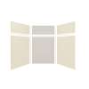 Expressions 60-in x 60-in x 96-in Glue to Wall 3-Piece Shower Kit, Cameo / Biscuit / Sea Fog, EWKX60607224-3244