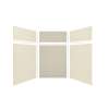 Expressions 60-in x 60-in x 96-in Glue to Wall 3-Piece Shower Kit, Cameo / Biscuit / Houndstooth, EWKX60607224-3246