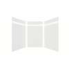 Expressions 60-in x 60-in x 96-in Glue to Wall 3-Piece Shower Kit, White, EWKX60608412-31