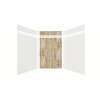 Expressions 60-in x 60-in x 96-in Glue to Wall 3-Piece Shower Kit, White / Sorento, EWKX60608412-3143
