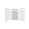 Expressions 60-in x 60-in x 96-in Glue to Wall 3-Piece Shower Kit, White / Sea Fog, EWKX60608412-3144