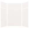 Expressions 60-in x 60-in x 96-in Glue to Wall 3-Piece Shower Kit, White, EWKX60607224-31
