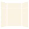 Expressions 60-in x 60-in x 96-in Glue to Wall 3-Piece Shower Kit, Cameo / Biscuit, EWKX60607224-32