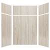 Expressions 60-in x 60-in x 96-in Glue to Wall 3-Piece Shower Kit, Sorento, EWKX60607224-43