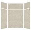 Expressions 60-in x 60-in x 96-in Glue to Wall 3-Piece Shower Kit, Sea Fog, EWKX60607224-44
