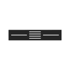 22-in Rectangular Drain Cover for FZS Trimslate Shower Bases with Center Drains, Black, FZSCVRC09NB-548