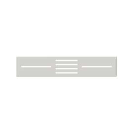 29-in Rectangular Drain Cover for FZS Trimslate Shower Bases with Center Drains, Grey, FZSCVRC39NB-748