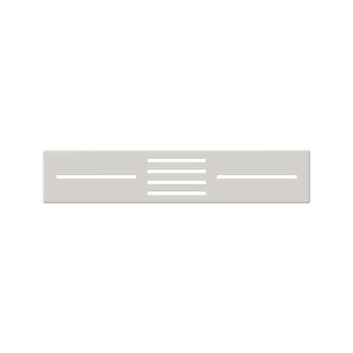 29-in Rectangular Drain Cover for FZS Trimslate Shower Bases with Center Drains, Grey, FZSCVRC39NB-748