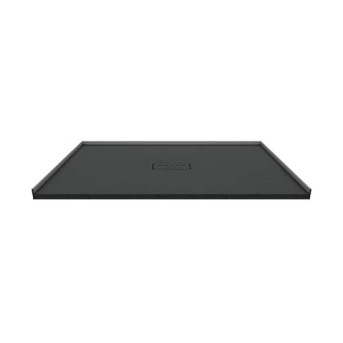 Trimslate  Elite 48-in x 36-in Zero Threshold Shower Base with Center Drain, Black, SMFZSE4836C-09