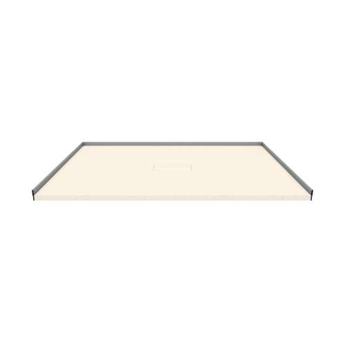 Trimslate  Elite 48-in x 36-in Zero Threshold Shower Base with Center Drain, Cameo, SMFZSE4836C-32