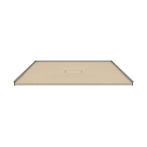 Trimslate  Elite 48-in x 36-in Zero Threshold Shower Base with Center Drain, Caramel, SMFZSE4836C-33