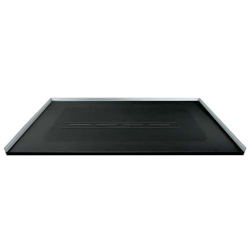 Trimslate  Elite 60-in x 36-in Zero Threshold Shower Base with Center Drain, Black, SMFZSE6036C-09