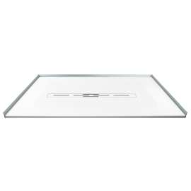 Trimslate  Elite 60-in x 42-in Zero Threshold Shower Base with Center Drain, White, SMFZSE6042C-31