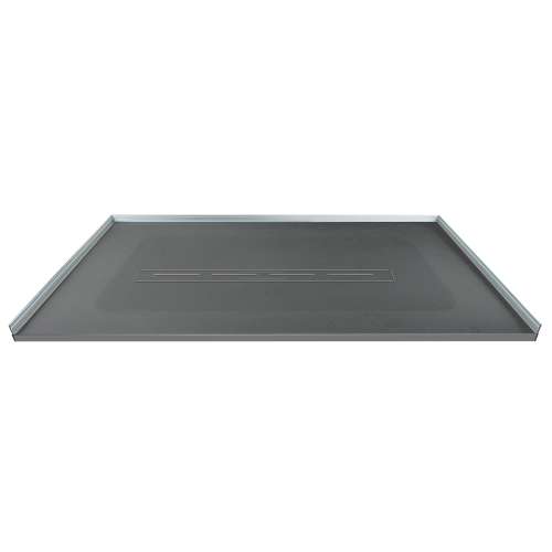 Trimslate  Elite 60-in x 42-in Zero Threshold Shower Base with Center Drain, Dark Grey, SMFZSE6042C-40