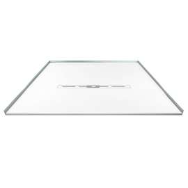 Trimslate  Elite 72-in x 48-in Zero Threshold Shower Base with Center Drain, White, SMFZSE7248C-31