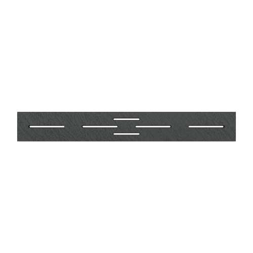 Trimslate Elite 29-in Rectangular Drain Cover for Trimslate Elite Shower Bases with Center Drains, Black, SMFZSECVRC-09