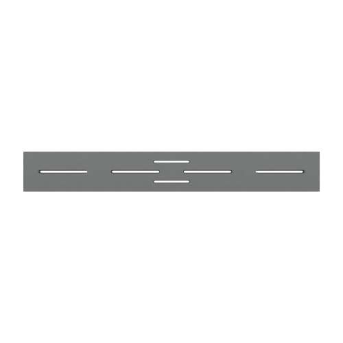 Trimslate Elite 29-in Rectangular Drain Cover for Trimslate Elite Shower Bases with Center Drains, Dark Grey, SMFZSECVRC-40