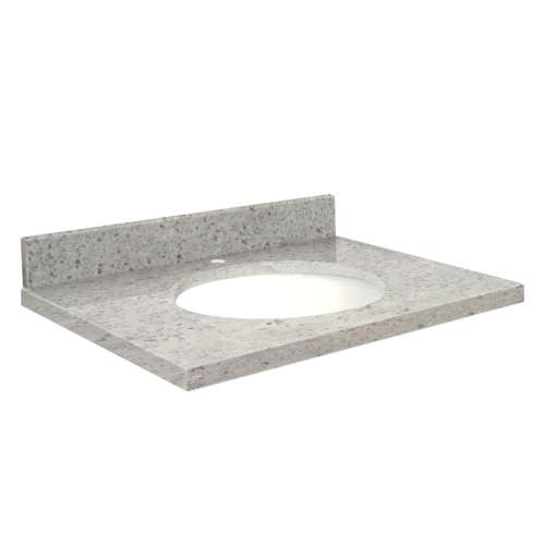 G2519-G2 Nouveau 25-in x 19-in Granite Single Bowl Vanity Top With Eased Edge, Gaillo Parfait