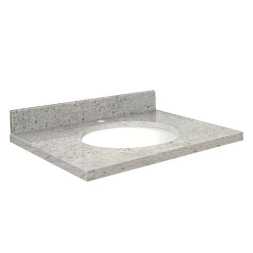 G2522-G2 Nouveau 25-in x 22-in Granite Single Bowl Vanity Top With Eased Edge, Gaillo Parfait