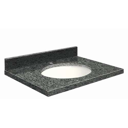 G3119-E8 Nouveau 31-in x 19-in Granite Single Bowl Vanity Top With Eased Edge, Blue Pearl