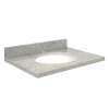 G3119-G2 Nouveau 31-in x 19-in Granite Single Bowl Vanity Top With Eased Edge, Gaillo Parfait