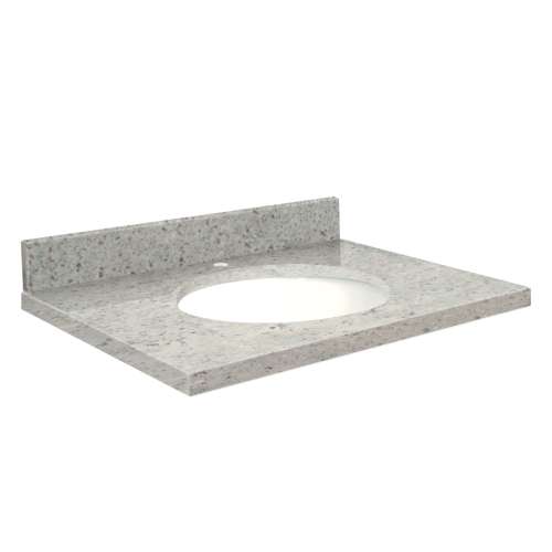 G3119-G2 Nouveau 31-in x 19-in Granite Single Bowl Vanity Top With Eased Edge, Gaillo Parfait