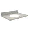 G3719-G2 Nouveau 37-in x 19-in Granite Single Bowl Vanity Top With Eased Edge, Gaillo Parfait