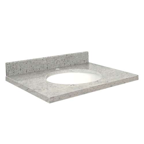 G4919-G2 Nouveau 49-in x 19-in Granite Single Bowl Vanity Top With Eased Edge, Gaillo Parfait